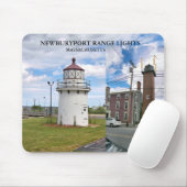 Hafen von Newburyport mit Entfernungsbeleuchtung,  Mousepad (Mit Mouse)