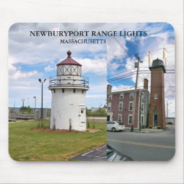 Hafen von Newburyport mit Entfernungsbeleuchtung,  Mousepad