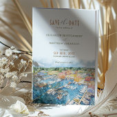 Hafen von Newport Save the Date Wasserfarbenmeer Einladung