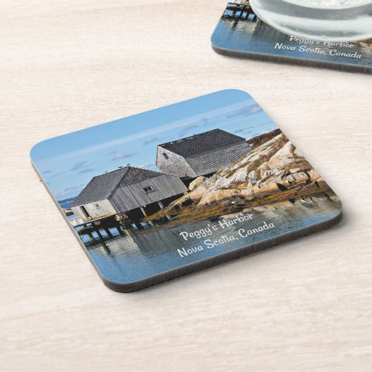 Hafen von Peggy, Nova Scotia, Kanada Getränkeuntersetzer (Linke Seite)