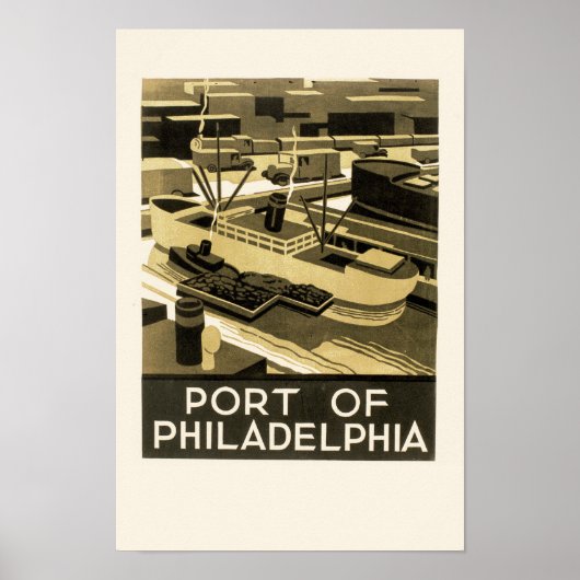 Hafen von Philadelphia Poster (Vorne)