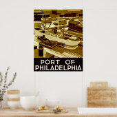 Hafen von Philadelphia Poster (Küche)