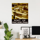 Hafen von Philadelphia Poster (Heimbüro)