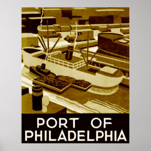 Hafen von Philadelphia Poster