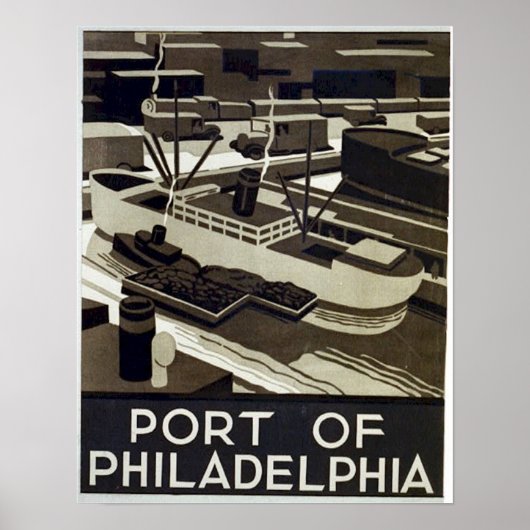 Hafen von Philadelphia Poster (Vorne)