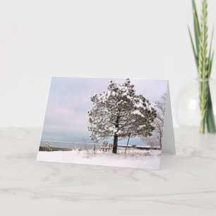 Hafen von Plymouth Feiertagskarte