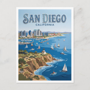 Hafen von Point Loma San Diego Kalifornien Postkarte
