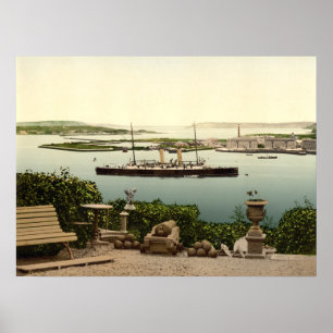 Hafen von Queenstown, Landkreis Cork Poster