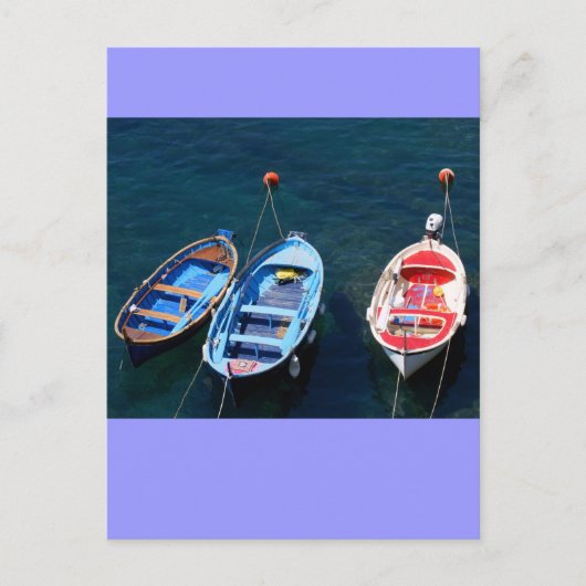 Hafen von Riomaggiore Postkarte (Vorderseite)