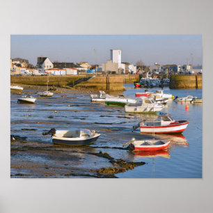 Hafen von Saint-Gilles-Croix-de-Vie in Frankreich Poster