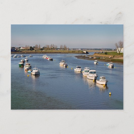 Hafen von Saint-Gilles-Croix-de-Vie in Frankreich Postkarte (Vorderseite)
