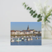 Hafen von Saint-Gilles-Croix-de-Vie in Frankreich Postkarte (Stehend Vorderseite)