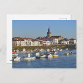 Hafen von Saint-Gilles-Croix-de-Vie in Frankreich Postkarte (Vorne/Hinten)
