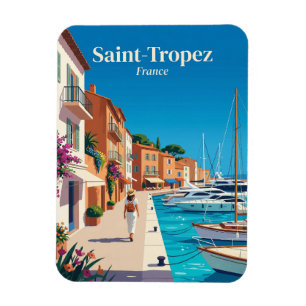 Hafen von Saint-Tropez Frankreich Magnet