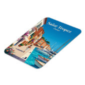 Hafen von Saint-Tropez Frankreich Magnet (Linke Seite)