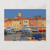 Hafen von Saint-Tropez in Frankreich Postkarte (Vorderseite)