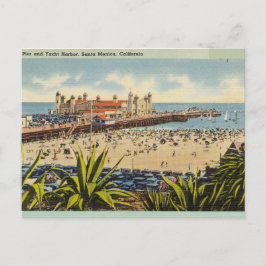 Hafen von Santa Monica, Kalifornien Postkarte