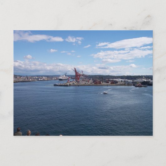 Hafen von Seattle Postkarte (Vorderseite)