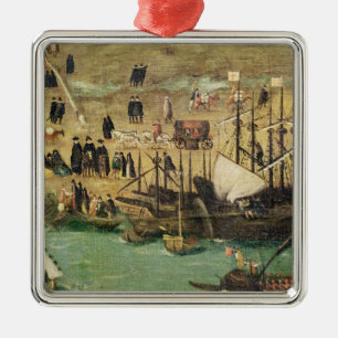Hafen von Sevilla, c.1590 Ornament Aus Metall