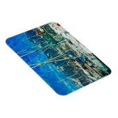 Hafen von Seward Alaska Abstrakter Impressionismus Magnet (Rechte Seite)