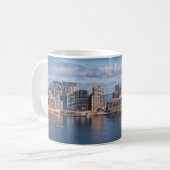 Hafen von Sliema und Wolkenkratzer in Malta Kaffeetasse (Vorderseite Links)