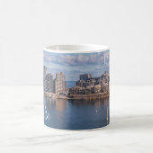 Hafen von Sliema und Wolkenkratzer in Malta Kaffeetasse (Mittel)