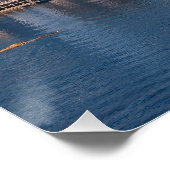 Hafen von Sliema und Wolkenkratzer in Malta Poster (Ecke)