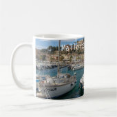 hafen von Sóller in Mallorca zerteilt Kaffeetasse (Links)