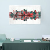 Hafen von Spanien Trinidad und Tobago Skyline Banner (Messeveranstaltung)