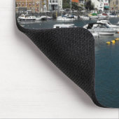 Hafen von St. Aubin bei Flut Mousepad (Ecke)