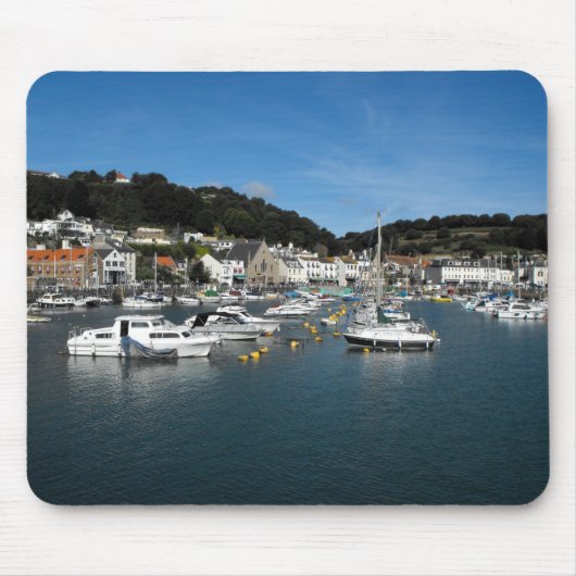 Hafen von St. Aubin bei Flut Mousepad (Vorne)