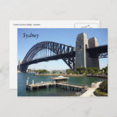 Hafen von Sydney Postkarte (Vorne/Hinten)