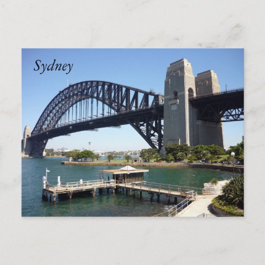 Hafen von Sydney Postkarte (Vorderseite)