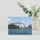 Hafen von Sydney Postkarte (Stehend Vorderseite)