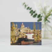 Hafen von Valletta. Postkarte (Stehend Vorderseite)
