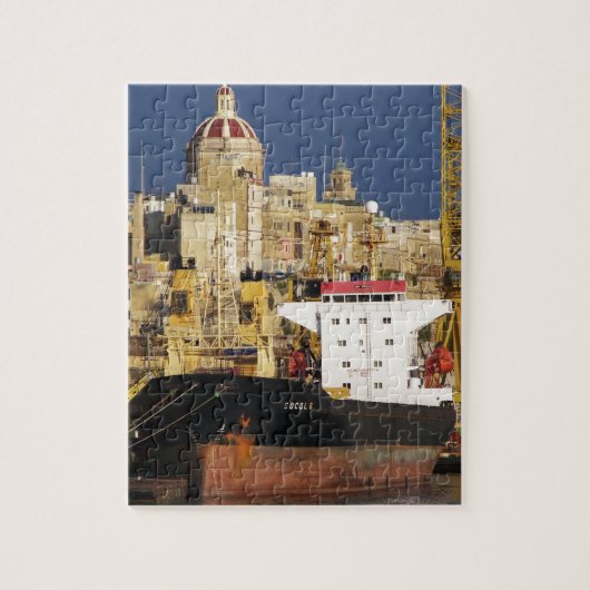 Hafen von Valletta Puzzle (Vertikal)
