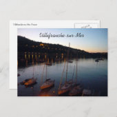 Hafen von Villefranche Postkarte (Vorne/Hinten)