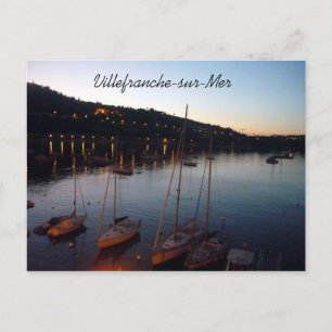Hafen von Villefranche Postkarte