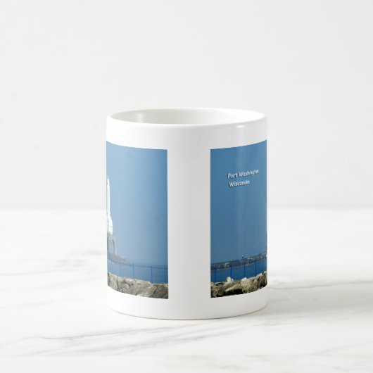 Hafen-Washington-Leuchtturm Kaffeetasse (Mittel)