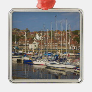Hafen, Whitby, North Yorkshire, England Silbernes Ornament