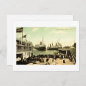 Hafenanlage, Detroit, Michigan Postkarte (Vorne/Hinten)