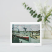 Hafenanlage in Portland, Oregon Postkarte (Stehend Vorderseite)