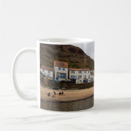 Hafenansicht des Dorfes Staithes Kaffeetasse