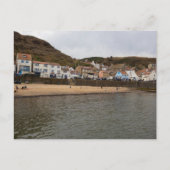 Hafenansicht des Dorfes Staithes Postkarte (Vorderseite)