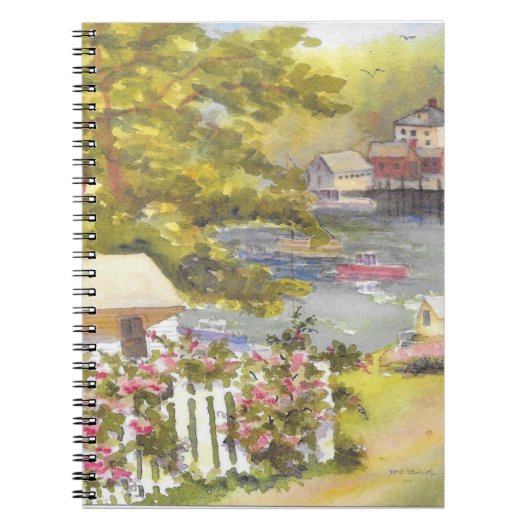 Hafenansicht Notebook Notizblock (Vorderseite)