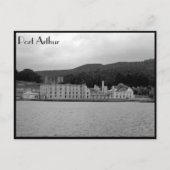 Hafenarthurgewässer grau postkarte (Vorderseite)