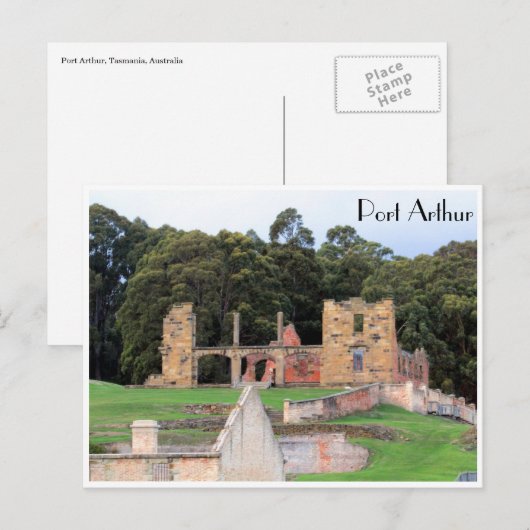 Hafenarthurruine Postkarte (Vorne/Hinten)