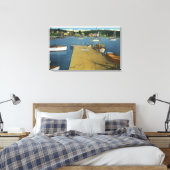 Hafenblick von der East Side of Yacht Club Leinwanddruck (Insitu (Schlafzimmer))