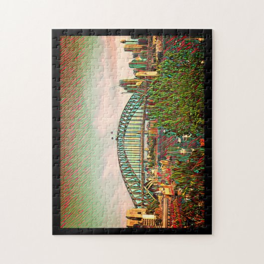 Hafenbrücke Puzzle (Vertikal)