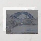 Hafenbrücke von Sydney Postkarte (Vorne/Hinten)
